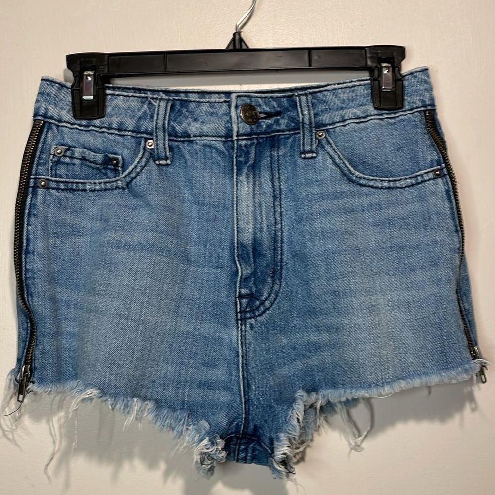 BDG for Urban Outfitters- Super High Rise Cheeky Zipper Denim Shorts- Size 27